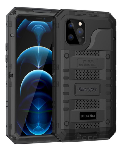 Funda Beasyjoy Para iPhone 12 Pro Max Black