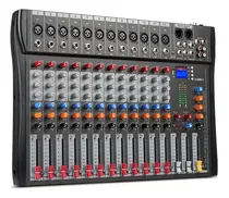 Comprar Amplificador Mezclador De Audio De 12 Canales Con Usb