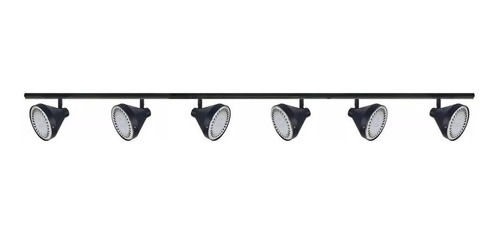 Aplique Riel Led Spot Movil 6 Luces Ar111 1,5mts Dimerizable