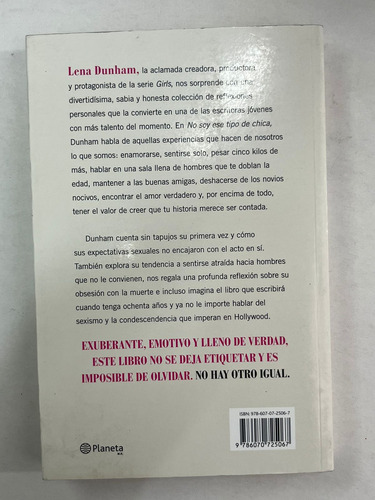 No Soy Ese Tipo De Chica Lena Dunham (c/ilustrac.)