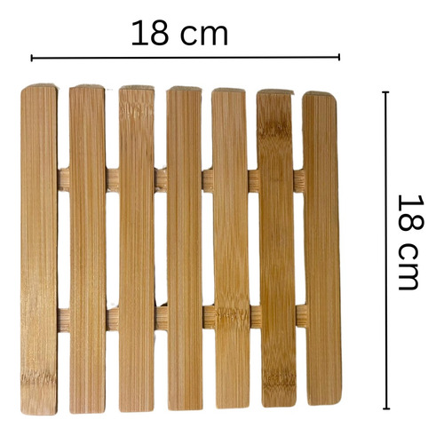 Tabla Rejilla Apoya Fuente De Madera 18 X 18 Cm