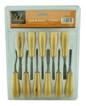 Comprar Juego De Cinceles Para Tallar Madera Gubia 11 Pieza Ferrawyy