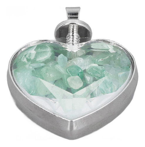 Botella En Forma De Corazón Con Botella De Deseos De Vidrio