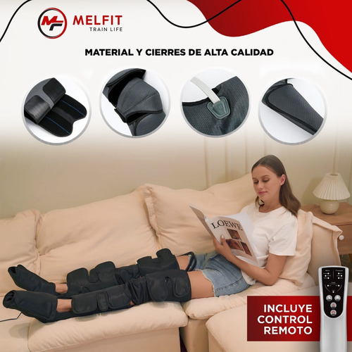 Imagen 4 de 6 de Botas Presoterapia Full Drenaje Melfit Celulitis Masajes