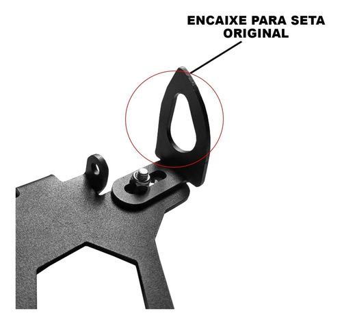 Imagem 2 de 6 de Suporte Adaptador Seta Pisca Xj6f Xj6n Mt-03 Mt-07 Mt-09