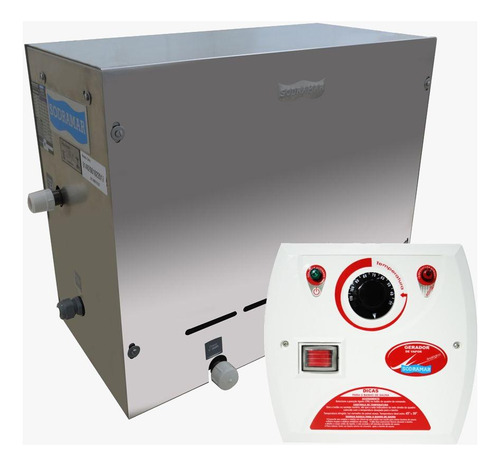 Sauna Vapor Steam Inox 6kw + Comando Analógico A - Sodramar