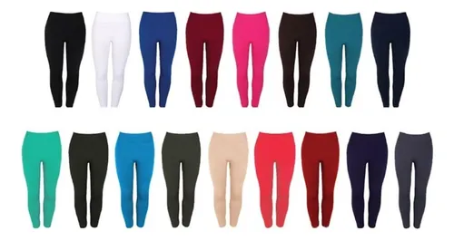 Leggins Mallones Lycra Pretina Ancha Jera Mayoreo 50 Piezas