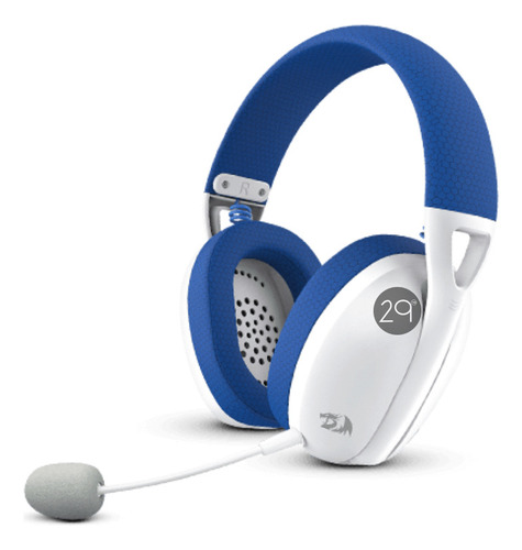 Audifono Gamer Redragon Ire Pro Wireless H848b Blanco Y Azul