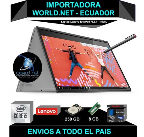 Laptop Lenovo Core I.5 -250 Gb Solido - 8gb Ram- Flex -touch