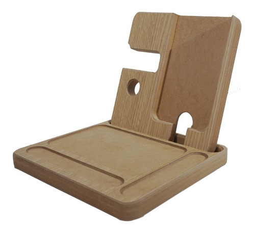 Imagen 3 de 10 de Organizador Base Celular Billetera Mesa Luz Oficina Regalo