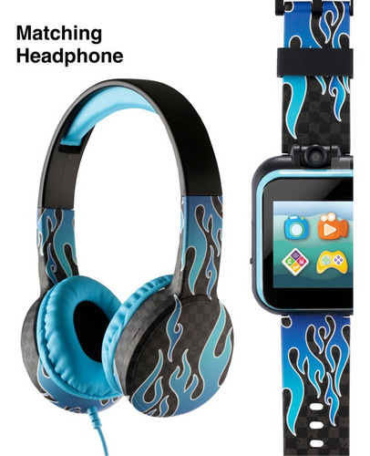 Smartwatch Para Niños Con Audifonos, Flaming Blue