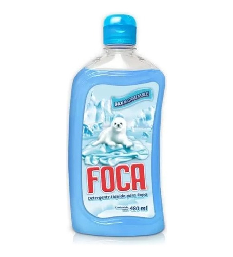 Pack 2  Detergente Líquido Foca Biodegradable 480 Ml