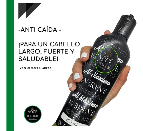  Shampoo Voce Crescer 2 Botellas De 250ml C/u 