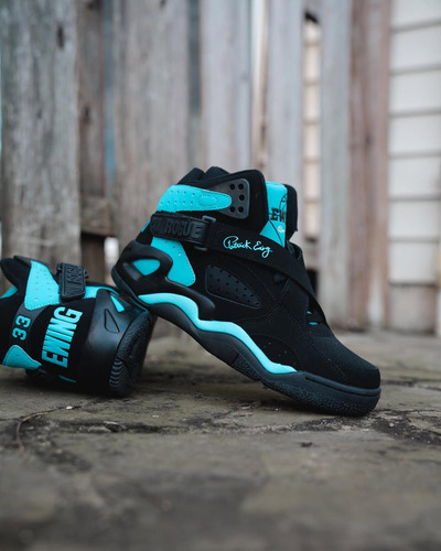 Tenis Patrick Ewing Rogue Negro Azul Original De Caballero