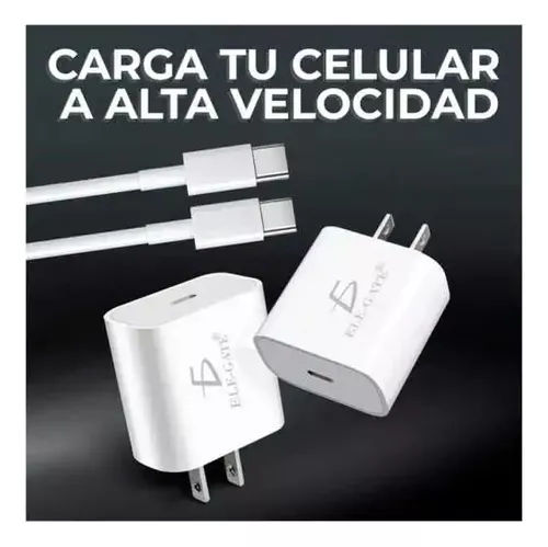 Cargador Rápido para Celular Android 5V 2A Con Cable de Micro V8 - ELE-GATE