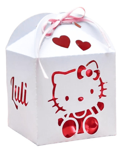 20 Cajas Caladas Hello Kitty Personalizada