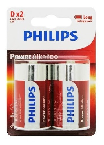 Philips  Pilas Alcalinas Tipo D - 6 Empaques Por...