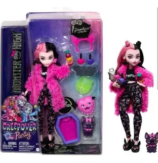 Muñeca Draculaura Monster High Creepover Party Accesorios