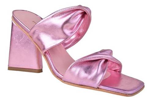 Imagen 3 de 8 de Zuecos Sandalias Urbanas De Mujer De Cuero Belu - Ferraro