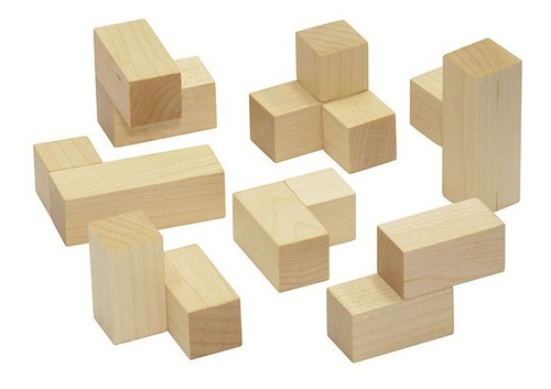 Imagem 1 de 3 de Cubo Soma - Quebra-cabeça 3d Madeira - Mmp