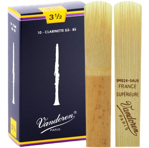 2 Palheta Clarinete Vandoren Tradicional 3,5