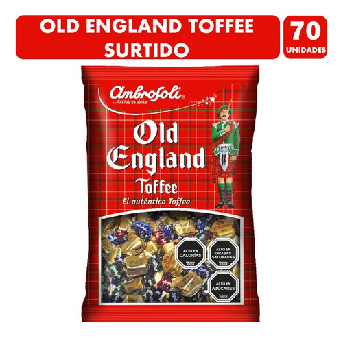 Old England Toffee Surtido (bolsa Roja Con 70 Caramelos)