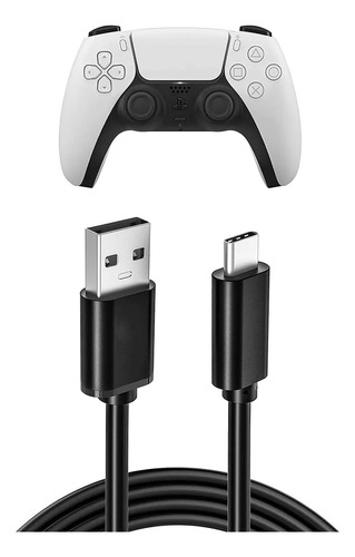 Cable Usb Tipo C 1.8 Metros Con Filtro Para Joystick Ps5 Ade