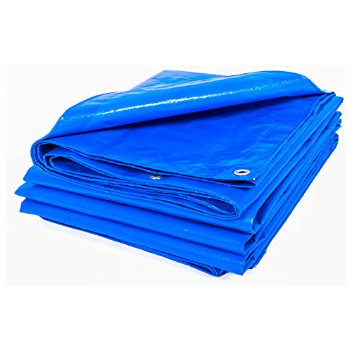 Lona Azul Impermeable Ideal Carpa, Toldo, Cubierta De B...