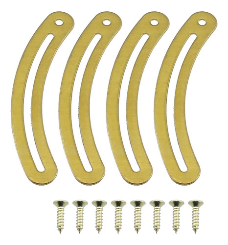 Rlecs 4pcs Todos Los Muebles De Soporte De Latón Conector De