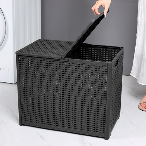 Cesta Para Ropa Sucia Con Tapa Con Compartimentos Para Ropa