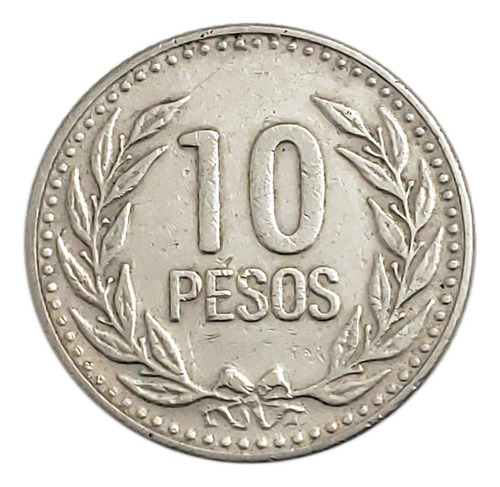 Moneda 10 Pesos 1990 Colombia Pieza 2715