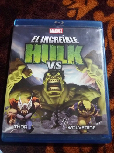 Blu Ray Marvel Hulk Vs Thor Y Hulk Vs Wolverine Seminuevo