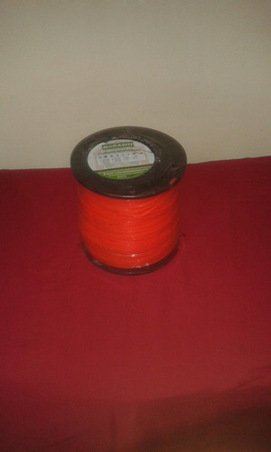 Nylon Desmalezadora 3.3mm Cuadrado Naranja 5lb