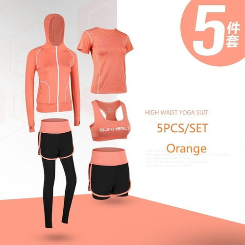 A*gift Sports Gym Yoga Set Mujer Chándal Ropa Deportiva 5pcs