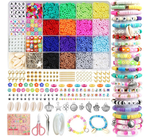 Kit De Cuentas Y Dijes Para Hacer Pulseras 6000 Piezas