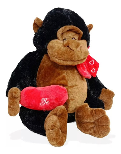 Peluche Chimpancé Gorila Con Corazón 45x36 Cm Ami Toys