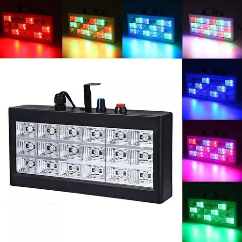 Flash 18 Leds Rgb Modo Automático Y Audiorítmico