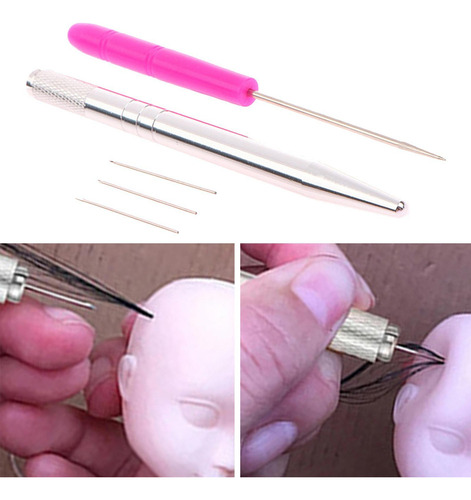 Herramienta De Implante De Cabello De Muñeca, Kit Práctico