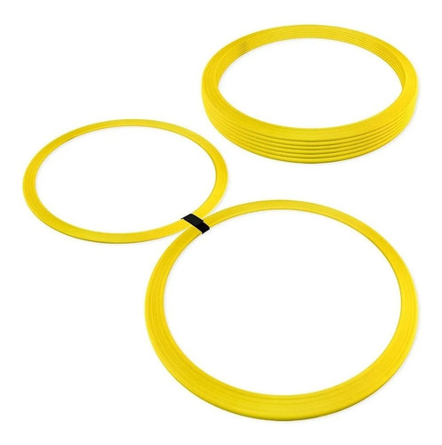 Imagem 1 de 1 de Kit Argolas De Agilidade Funcional Circuito 16 Peças