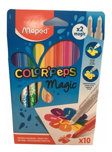 Marcadores Maped Colorpeps Magicos 10 Pzas Cambian De Color