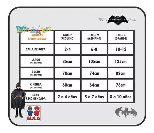 Imagen 4 de 8 de Disfraz De Batman Nueva Pelicula Con Mascara Sulamericana
