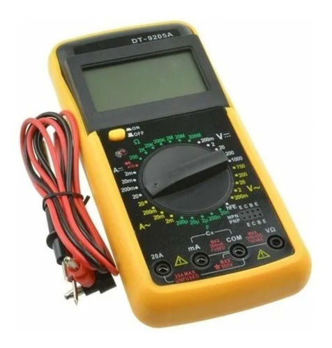 Multimetro Tester Multitester Digital Dt9205a Tester Digital