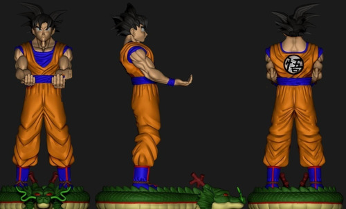 Goku Dragon Ball Soporte Joy Archivo Stl Para Impresion 3d