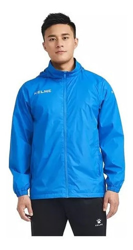 Campera Capucha De Lluvia Kelme Nylon Pilot Impermeable