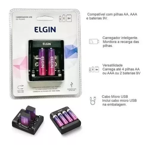 4 Pilha C Média Elgin Lr14 Lanterna Mobile Musica Cadeirinha