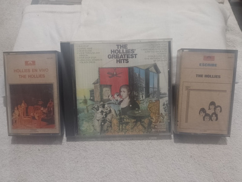 Cassette The Hollies Cd Lote Onda Dylan Doors Beatles Beac 