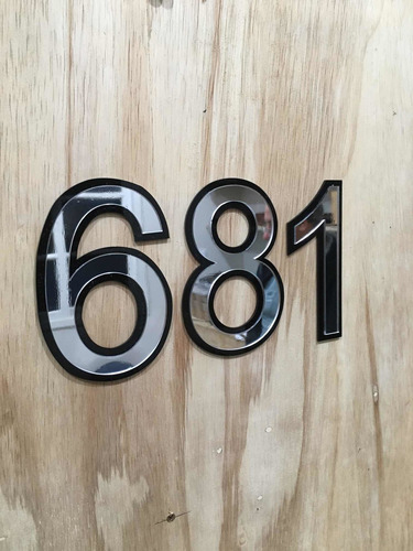 Kit C/ 3 Números P/ Sua Casa Feitos Com Acrílico Espelhado