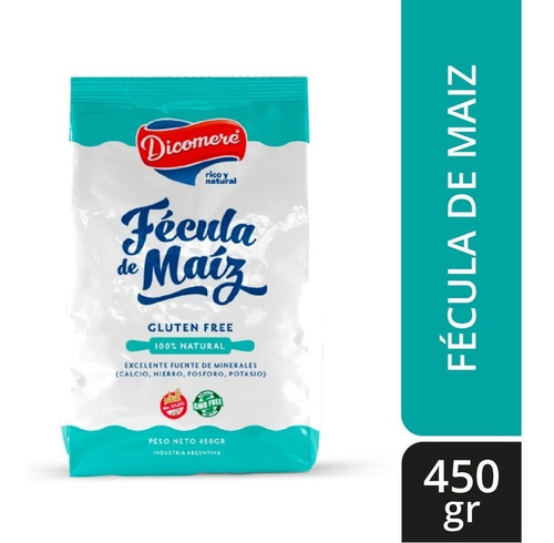 Fécula De Maíz Dicomere Libre De Gluten Sin Tacc 450g