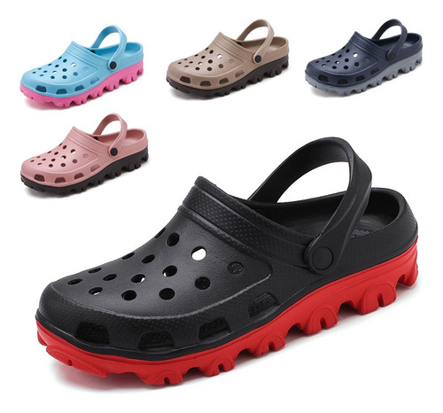 Zuecos Sandalias Playa Hombre/mujerbloqueo De Color Clog