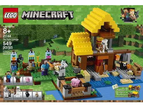Lego Minecraft Casa De Granja 21144 Kit Construcción 549